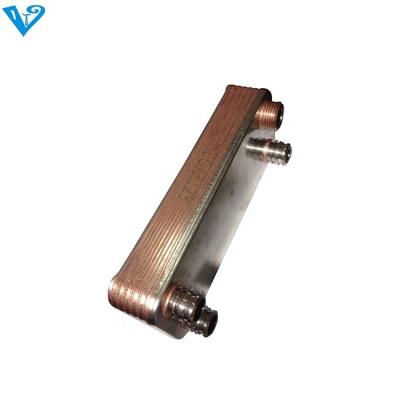 China Cooling Refrigerant R22 R404A R410A Copper Brazed Condenser Plate Heat Exchanger for sale