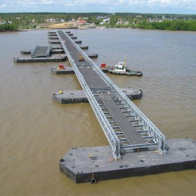 China Temporary Steel Bridge Q345B Steel Structure Construction Pedestrian Bridge Boyoun Universal Bridge In Steel Structure for sale