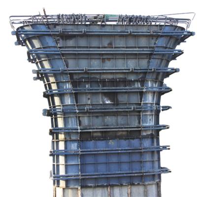 China Pier Formwork Bridge Foundation Industrial Construction Used In Bridge And Viaduct Pillar Base Column Mold Customized for sale