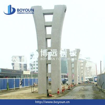 China Boyoun Construction Bridge Highway Pier Construction Steel Template Mold Concrete Formwork for sale