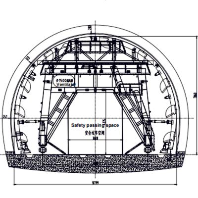 China High Quality And Stability Steel Tunnel Liner Traveler Segment Concrete Formwork System Industrial Steel Mold for sale