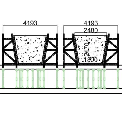 China Boyoun steel formwork in bridge girder modern cast-in-place concrete site construction for expressway and road for sale