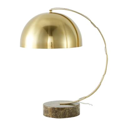 China Meerosee Modern Gold Metal Ring Bell Desk Lamp Lighting Modern Gold Metal Fancy Table Light Bed Side Lights Hotel Lamps MD85962 for sale