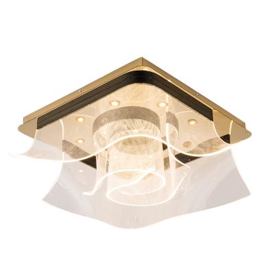 China MEEROSEE Modern Kitchen Acrylic Lights Modern Ceiling Lamp 3 in 1 Crystal Led Ceiling Light Pendant Modern Flush Lamp MD87140 for sale