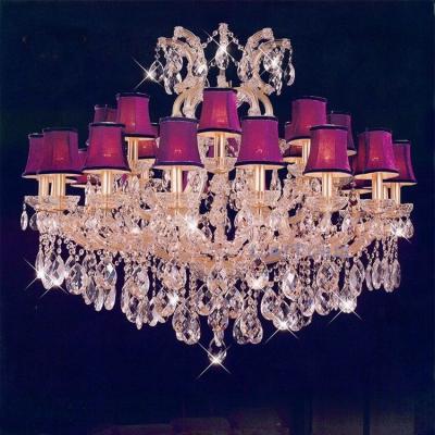 China Modern Dining Room Chandelier Meerosee Glass Ball Gradient Chandeliers Pendant Light Crystal Lights MD87092 for sale