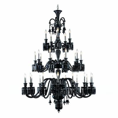 China Meerosee Globe Chandelier Accessories Room Modern Black Modern Linear Glass Chandelier Light Pendant Glass Pendant Light MD87069 for sale