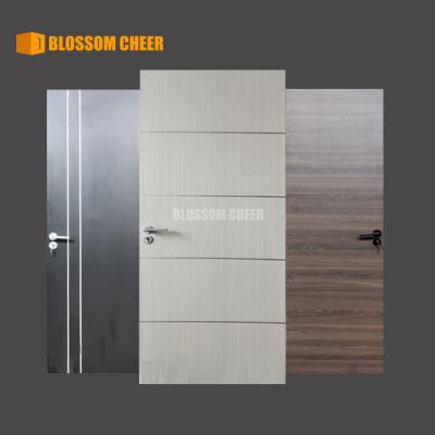 China Factory Outlet Panel Sound Insulation Internal Wood Melamine Panel Interior Swinging Kitchen Door for sale