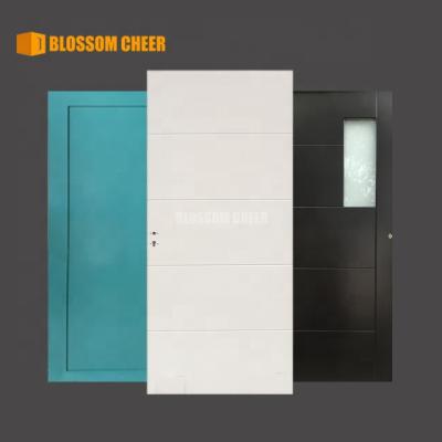 China New Sound Insulation Lacquer Walnut Listing Door Slab PU Paint White Painted Interior Doors for sale