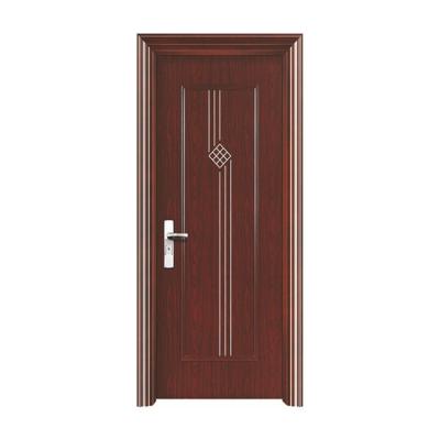 China Modern Door Fancy Waterproof Cherry Fiberglass Leaf Door Wooden Door for sale