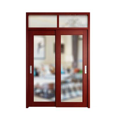 China Modern Customize Wooden Balcony Bathroom Door China Manufacturer Korean Sliding Glass Doors for sale