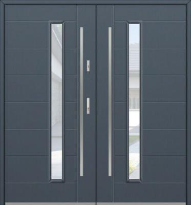 China Modern steel double door entry door for house main door for home for sale