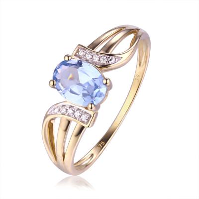 China Trendy Engagement Gold Rings Andrew High Quality Customize Women Stone Heart Rings for sale