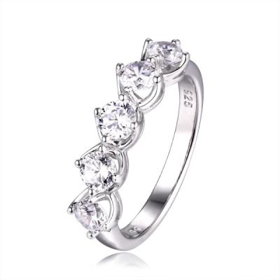 China TRENDY 925 Sterling Silver Rings for Girls Ladies Simple Rings Jewelry Women Custom Ring for sale