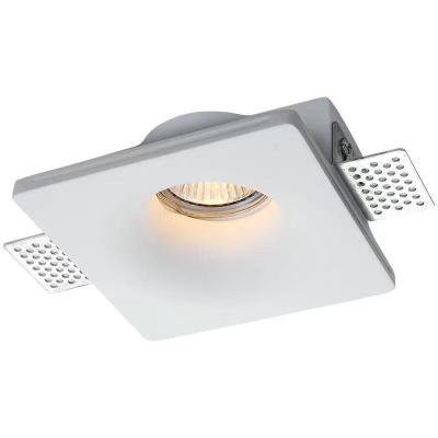 China Modern White Attractive Square HR Modern Ceiling Recessed Plaster Trimless Gypsum Led Lamps Downlight for sale