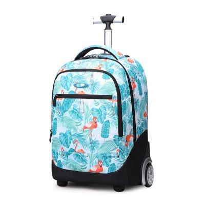 China Waterproof School Bags Kids Traveling Trolley Bags Backpacks Large for sale