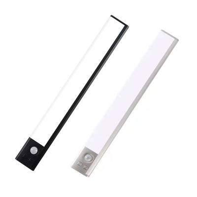 China Dimmable Modern Ultrathin Cabinet Lighting Three Color Temperature PIR Motion Sensor USB Rechargeable 30cm Led Lights For Kitchen for sale