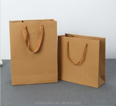 China Wholesale Recyclable Consumer Electronics Mobile Phone Accessories Packaging Handbag Kraft Paper Bag Shopping Handle Bags Print Your Logo for sale