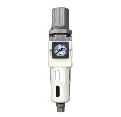 China Hotels hot sell Pneumatic Filter Regulator with inner gauge Air Filter Regulator Lubricator Combination Air Source Treatment Unit FRL for sale