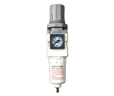 China Hotels Factory Pneumatic Filter Regulator With Gauge Air Filter Regulator Oiler Combination Air Source Treatment Unit FRL Indoor for sale