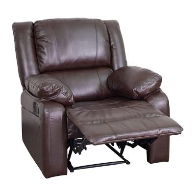 China Popular extendable recommend modern design comfortable single seat manual operation sofa recliner home theater antique leather sofa for sale