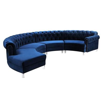 China Factory Sales Semicircle C Section Modular Arc Modular Arc Sofa Restaurant Bar Bench Set Design Furniture Living Room Modular Booth for sale