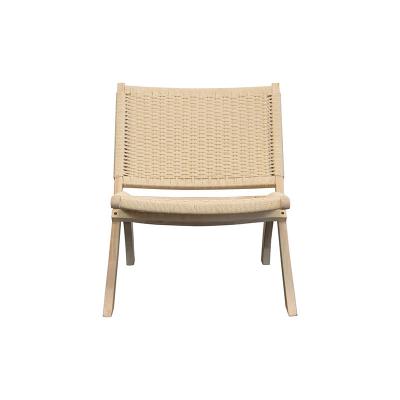 China Eco-friendly Garden Furniture Rattan Dining Lounge Rattan Folding Chair Retro Rattan Wooden Chair for sale