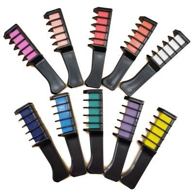 China 10colors Change Hair Color Crayons Hair Color Mascara Dye Hair Color Chalk With Comb Temporary Hair Mascara Multicolor Dye for sale