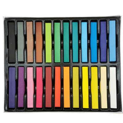 China Change Hair Color 6/12/24/36 Hair Color Set For Party Temporary Hair Chalks Color As A Gift Tin Once Dye Applicator for sale