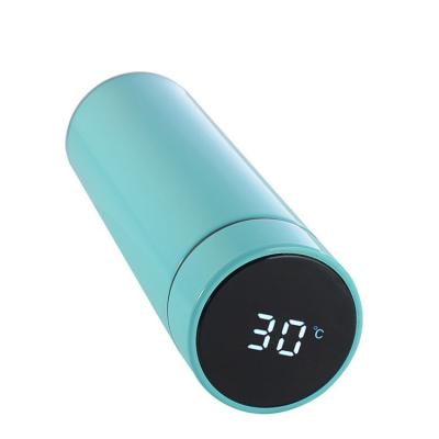 China Sustainable Temperature Display Bottle Smart Stainless Steel Thermos With LCD Touch Screen for sale