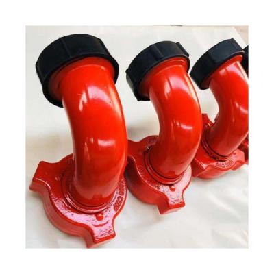 China Oilfield Pipe Lines Connect Oilfield High Pressure 90 Degree Long Chiksan Fig1502 Field Elbow for sale