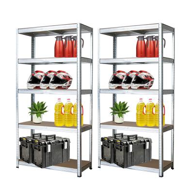 China Corrosion Protection Light Duty Steel Rivet Warehouse Storage Rack Boltless Metal Shelving Rack for sale