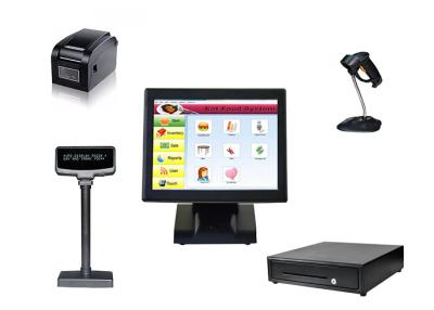 China Pos van het de Systementouche screen van Epos van de verkooppuntwinkel Systeem met Printer Te koop