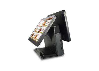 China Balck Color Pos Dual Display Electornic Cash Register 15 Inch Fast Starting Speed for sale