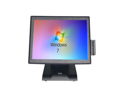 중국 MSR을 가진 LCD PC POS 터치스크린 컴퓨터 금전 등록기 15 인치 검정 색깔 판매용