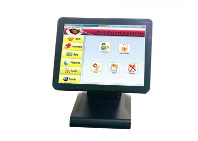 China 15 Inch All In One Touchscreen POS Terminal Monoblock Computer Black Color for sale