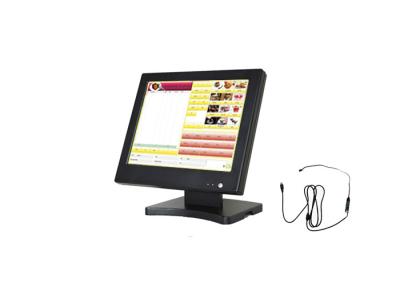 China 15 in Large Touch Screen With Metal Black Case POS Monitor For Windows 7 / 10 System Big Supermarket for sale