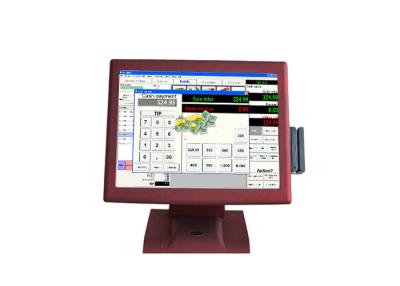 중국 세탁물을 위한 금전 등록기 맨끝 15 인치 LCD POS 체계 2G 32G SSD Windows 7 OS를 만지십시오 판매용