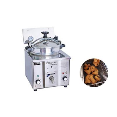 China Broasted chicken machine restaurant equipment broaster pressure fryer mini small commercial electric fryer countertop deep fryer for sale