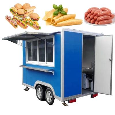 China Dairy Factory Cheap Fast Food Trailer For Sale USA High Quality Food Trailers Fully Equipped Used Food Cart for sale