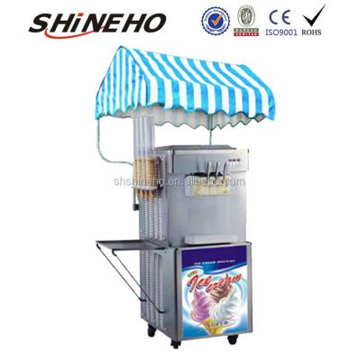 China Ice Cream Liquid Nitrogen S004 Ice Cream Machine Display for sale