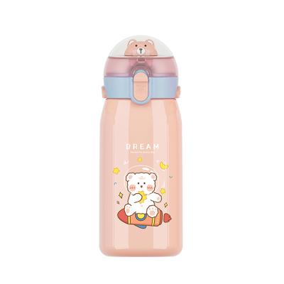 China PORTABLE Thermos Bottle Anti-falling Pattern Cartoon Bullet Durable Factory Direct Selling Thermos Cup With Straw for sale