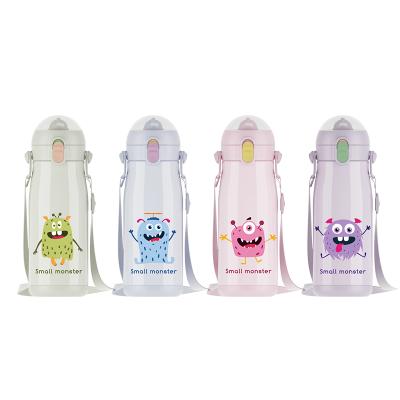 China Stocked Keep Hot And Cold Double Wall Sale Custom Kids Stainless Steel Water Bottle With Strap for sale