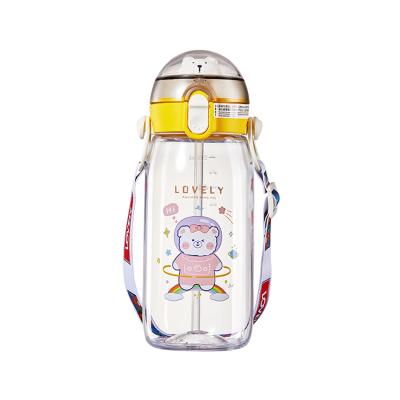 China 400ml 550ml Bpa Free Cute Giant Clear Baby Stocked Plastic Water Bottles For Kids for sale