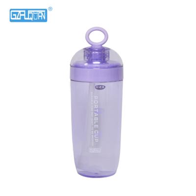 China Hot Style Stocked Popular Portable Plastic Water Bottle Shaker Water Cup With Lid For Wholesale for sale