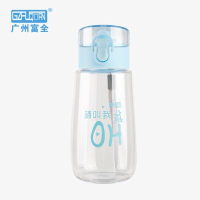 China 2019 New The Meisi Bouncing Children's Stocked Model Cute Plastic Water Bottle With Flip Cover for sale