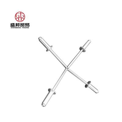 China Industry low price china manufacturer round head aluminum alum open end steel blind rivets for sale