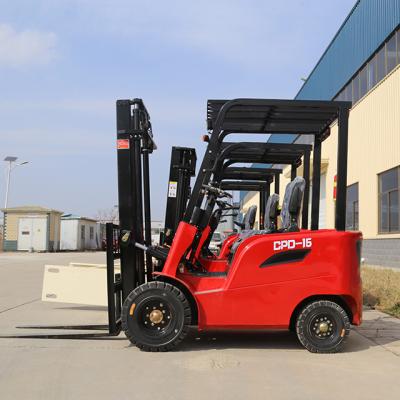 China Building material stores china 48 ton 2ton 2.5tons forklift 1.5 volt 3 ton 3.5T 4 wheel electric forklift for sale for sale