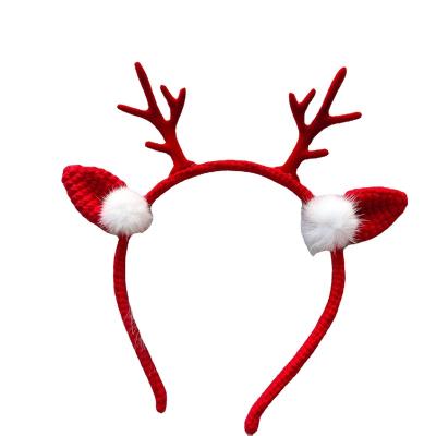 China 2021 Hot Sale Fashion Santa Claus ChristmasTree Elk Reindeer Antler Headband Cute Hair Band Accessories For Girls for sale