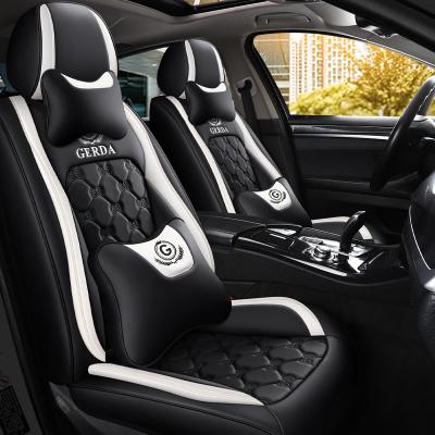 China Sports Leather Car Seat Covers,Waterproof Faux Leather Cushion Cover For Cars SUV Pickup Truck Universal Fit Set For Automotive for sale