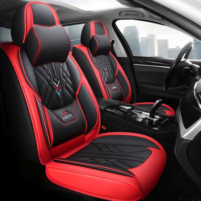 China Sports Car Seat Covers Compatible With Side Airbags, With Waterproof Faux Leather Universal Size Fit For Most SUV Truck Sedan for sale